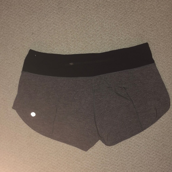 Lululemon Grey Speed up Shorts - Picture 2 of 4